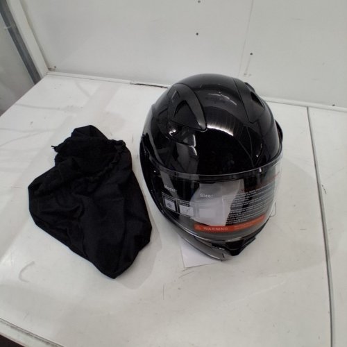 SANQING FULL FACE MOTORCYCLE HELMET - MEDIUM (57-58), MODULAR MOPED HELMET, DOT APPROVED, FLIP-UP DUAL VISOR - BLACK (MODEL: CH-103) image 3