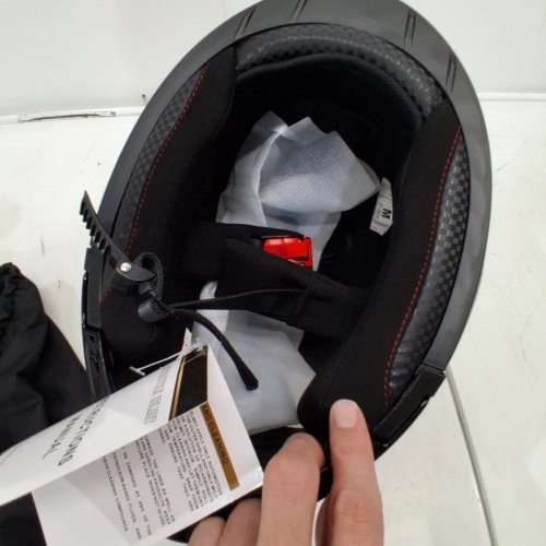 SANQING FULL FACE MOTORCYCLE HELMET - MEDIUM (57-58), MODULAR MOPED HELMET, DOT APPROVED, FLIP-UP DUAL VISOR - BLACK (MODEL: CH-103) image 4