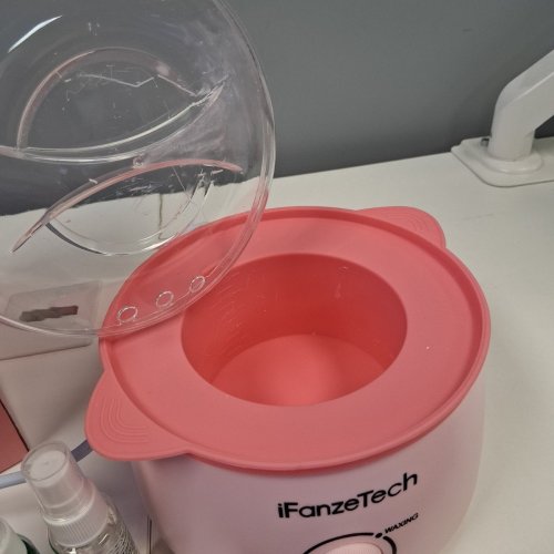 IFANZETECH HARD WAXING KIT with WAX WARMER FOR HAIR REMOVAL - PINK (MODEL: RH008) image 4