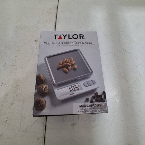 TAYLOR MULTI-PLATFORM KITCHEN SCALE - 11 LBS / 176 OZ / 5000 ML - SILVER (MODEL: 5270842) image 4