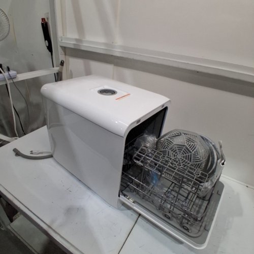 AIRMSEN PORTABLE COUNTERTOP MINI DISHWASHER WITH 5L BUILT-IN WATER TANK - 9 PROGRAMS, 14.6"X 17.8"X 20.1", SELF-CLEANING WASHING, 24H DELAY START AND ENERGY-SAVING - WHITE (MODEL: ZMW-DUHC01) image 4