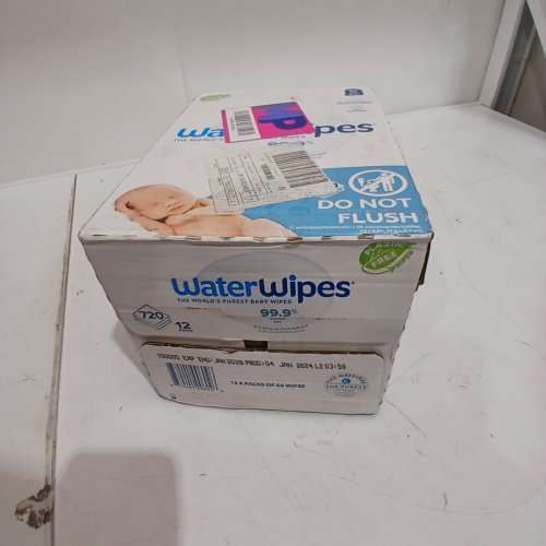 12PK WATERWIPES SENSITIVE BABY WIPES - 60 PER PACK (720 TOTAL) image 3