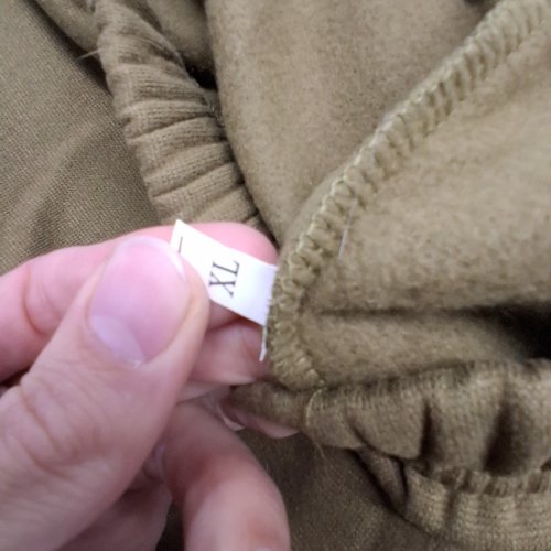 MEN'S RELAXED FIT COTTON SWEATPANTS - EXTRA LARGE - BEIGE image 2