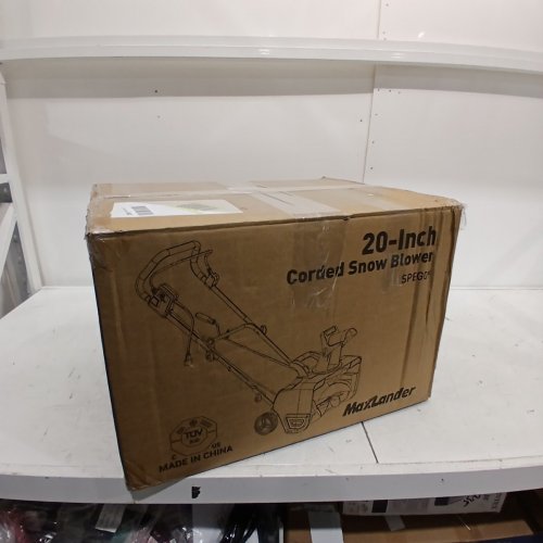 MAXLANDER CORDED ELECTRIC SNOW BLOWER WITH A 180° ADJUSTABLE CHUTE - 20" - BLACK/ORANGE (MODEL: SPEG09) image 5