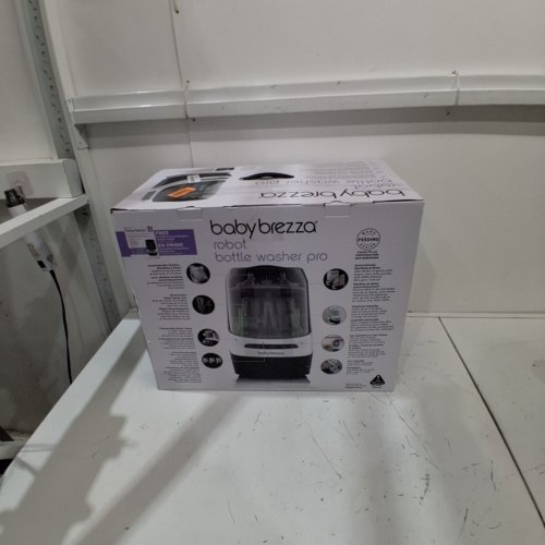 BABY BREZZA BOTTLE WASHER PRO ALL-IN-ONE STERILIZER & DRYER - HOLDS 4 BOTTLES - GREY/WHITE (MODEL: BRZ0103) image 6