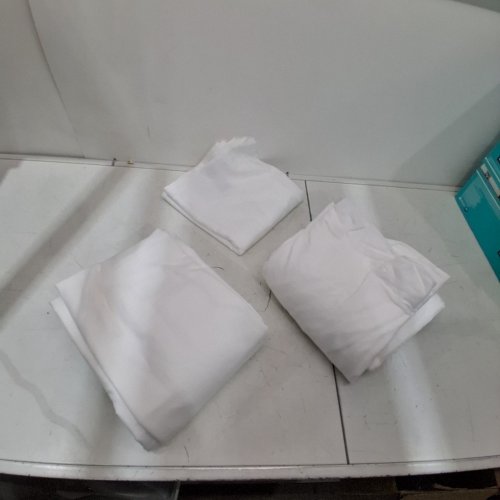 4PC ULTRA SOFT FLANNEL SHEET SET - KING - WHITE image 2