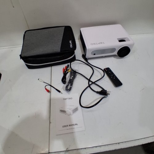 TOPTRO VIDEO PROJECTOR WITH BLUETOOTH - 1080P - WHITE (MODEL: TR82) image 4