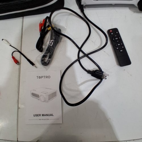 TOPTRO VIDEO PROJECTOR WITH BLUETOOTH - 1080P - WHITE (MODEL: TR82) image 5