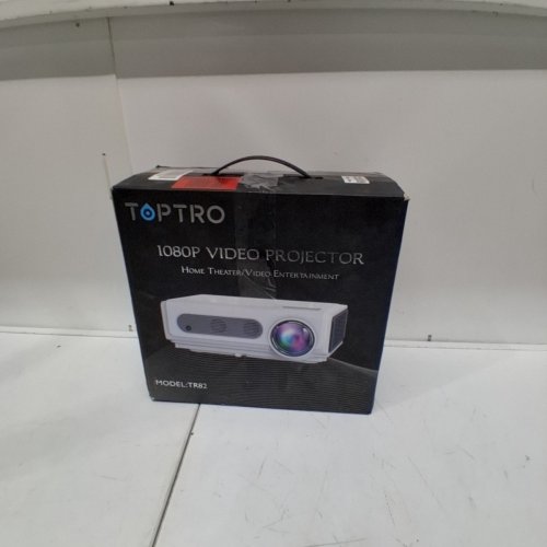 TOPTRO VIDEO PROJECTOR WITH BLUETOOTH - 1080P - WHITE (MODEL: TR82) image 6