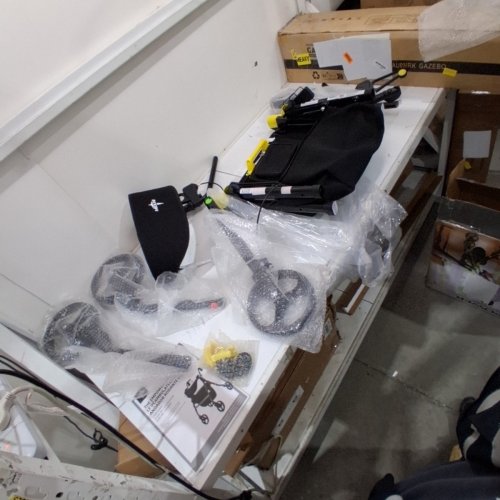 MEDLINE ADJUSTABLE EMPOWER ROLLATOR WALKER - 300LBS CAPACITY - BLACK/YELLOW (MODEL: MDS86845BLKM) image 3