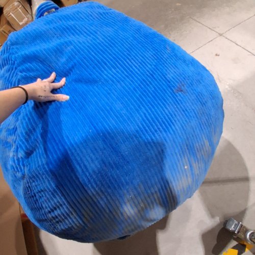 HOBESTLUK BEAN BAG CHAIR WITH FILLER - 4.5FT - BLUE - (MODEL: NEWQDD008) image 3