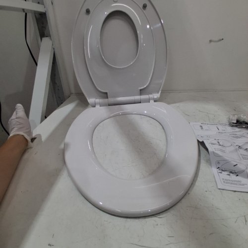 ELONGATED TOILET SEAT WITH TODDLER SEAT - 19" - ELONGATED - WHITE image 4