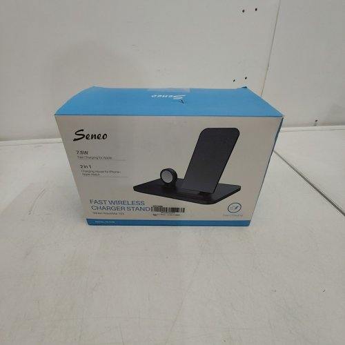 SENEO 2 IN 1 WIRELESS CHARGER STAND FOR APPLE IPHONE AND WATCH - 7.5W - BLACK - (MODEL: PA193B) image 3