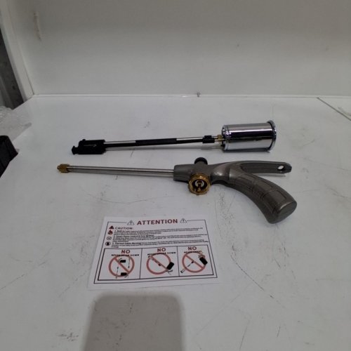 SUNIQFYRE PROPANE TORCH WITH DETACHABLE HANDLE - *TANK NOT INCLUDED* - BLACK/SILVER (MODEL: GF-8018) image 2