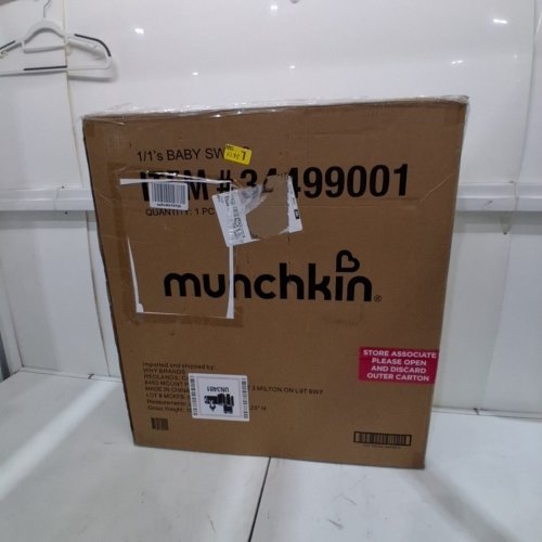 INFANT MUNCHKIN SMART SWING WITH BLUETOOTH - WHITE/GREY - (MODEL: MKCA0788 REV 1 ) image 5