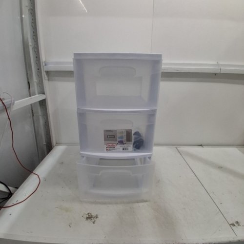 STERILITE BASIC 3-DRAWER CART TOWER - 24" X 14" - WHITE (MODEL: 2830LAB8C-WHTBLC) image 2