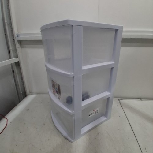 STERILITE BASIC 3-DRAWER CART TOWER - 24" X 14" - WHITE (MODEL: 2830LAB8C-WHTBLC) image 6