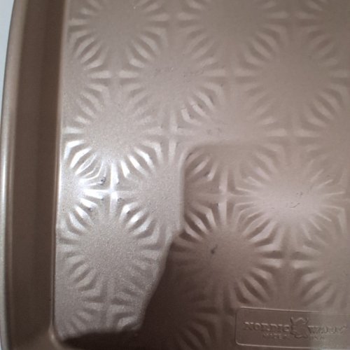 2PC NORDIC WARE BAKER'S DELIGHT COOKING SHEET PAN SET - ALUMINUM PAN - SILVER / ROSE GOLD image 5