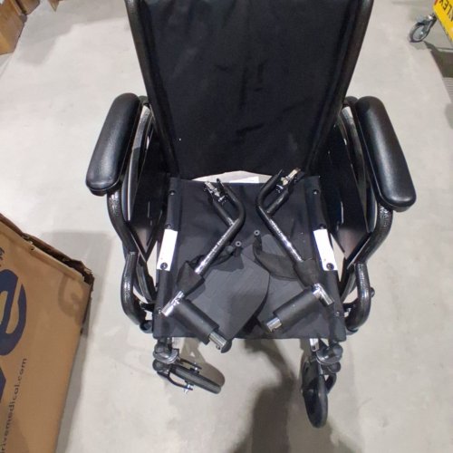 MEDLINE GUARDIAN K1 WHEELCHAIR - 16" SEAT - 300LB CAPACITY - BLACK (MODEL: K1166N22S) image 2