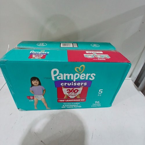 96PK PAMPERS PULL ON CRUISERS 360° 100% LEAKPROOF FIT DISPOSABLE BABY DIAPERS - SIZE 5 (27LBS+) image 3
