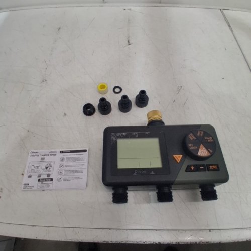 DIIVOO 3-ZONE WATER TIMER FOR GARDEN HOSE WITH BRASS INLET - GREEN (MODEL: DI-WT10M1) image 2