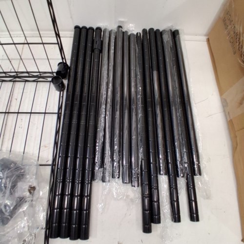 HOMEFORT 6-SHELF WIRE SHELVING UNIT - 21" X 11" X 69" - BLACK (MODEL: PG-01SH031S-BLK03) image 5