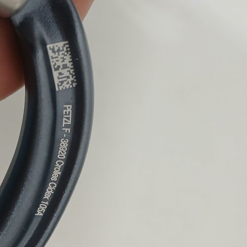 PETZL ROLLCLIP Z PULLEY CARABINER WITH TRIACT-LOCK - BLACK, ORANGE AND SILVER (MODEL: F-38920) image 2