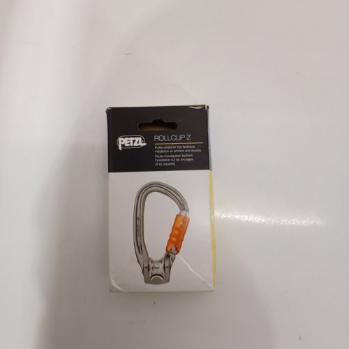 PETZL ROLLCLIP Z PULLEY CARABINER WITH TRIACT-LOCK - BLACK, ORANGE AND SILVER (MODEL: F-38920) image 4