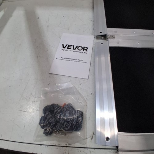 VEVOR PORTABLE FOLDING WHEELCHAIR RAMP - 800 LBS MAX CAPACITY - SILVER (MODEL: HXZDPD36) image 3