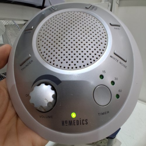 HOMEDICS SLEEP SOLUTIONS SOUNDSPA PORTABLE SOUND MACHINE WITH 6 NATURE SOUNDS - WHITE image 2