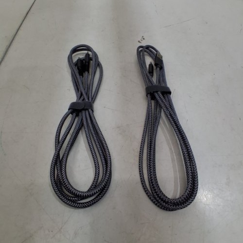 2PC BRAIDED USB CHARGING CABLES – USB-C TO USB-C & USB-A TO USB-C- 6.6FT - GREY (MODEL: MN:CC-ANCBE-2P) image 2