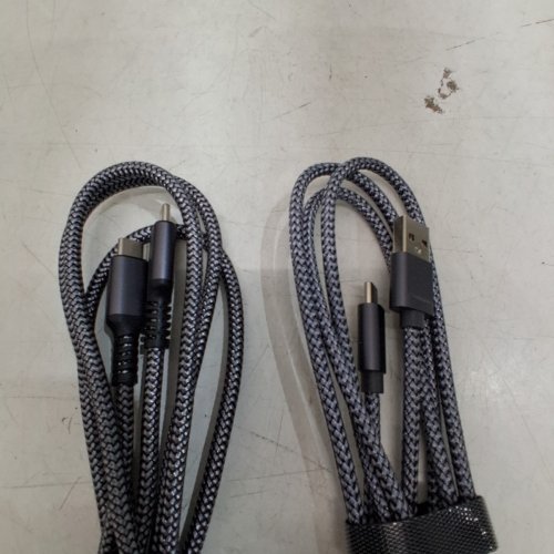 2PC BRAIDED USB CHARGING CABLES – USB-C TO USB-C & USB-A TO USB-C- 6.6FT - GREY (MODEL: MN:CC-ANCBE-2P) image 3