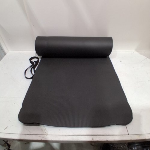 CAP BARBELL HIGH DENSITY EXERCISE YOGA MAT WITH STRAP - 1/2"X24"X68" - BLACK (MODEL: MTIS-6523-12BK) image 4