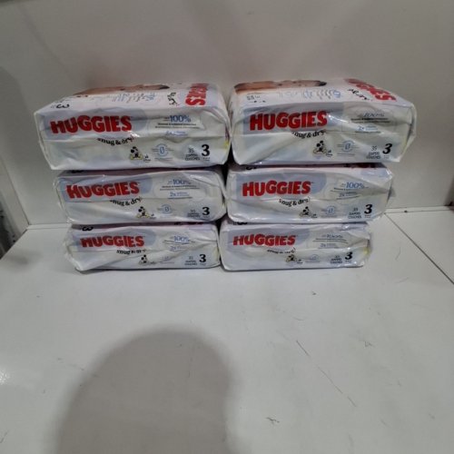 210PK HUGGIES SNUG AND DRY DIAPERS - SIZE 3 - WHITE image 2