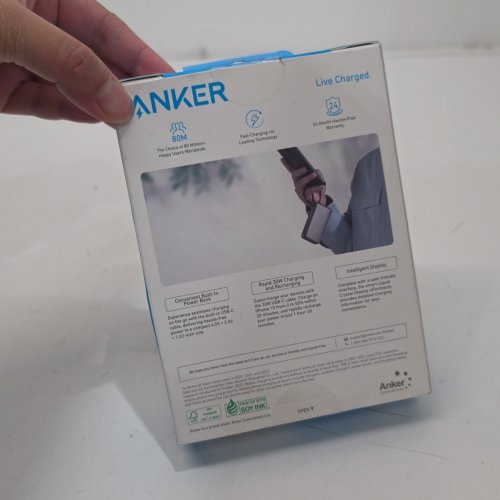 ANKER NANO POWER BANK WITH BUILT IN USB-C CABLE - 10000MAH - 30W - BLACK STONE (MODEL: A1259H11-1) image 2