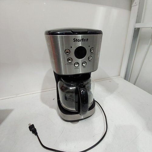STARFRIT DRIP ELECTRIC COFFEE MAKER - 12 CUP GLASS CARAFE - BLACK/SILVER (MODEL: 024001-002-0000) image 3