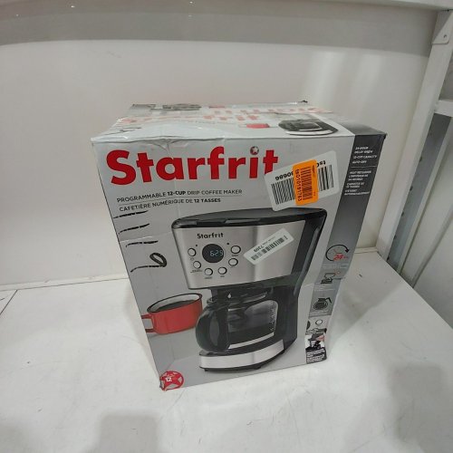 STARFRIT DRIP ELECTRIC COFFEE MAKER - 12 CUP GLASS CARAFE - BLACK/SILVER (MODEL: 024001-002-0000) image 5