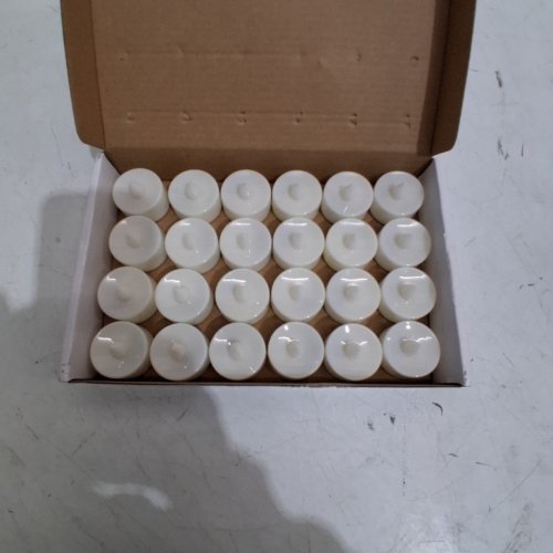 24PK BATTERY OPERATED TEA LIGHT LED CANDLES - WHITE image 4