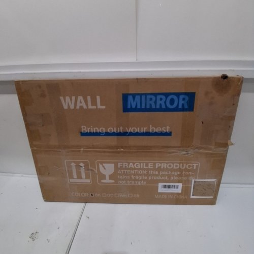 NEUWEABY ARCHED WALL MIRROR WITH METAL FRAME - 20" X 30" - BLACK (MODEL: 2030-BK) image 3