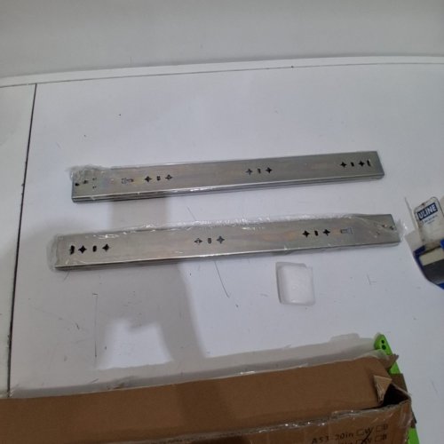 2PK VADANIA HEAVY DUTY FULL EXTENSION BALL BEARING DRAWER SLIDE - 20" - SILVER image 2