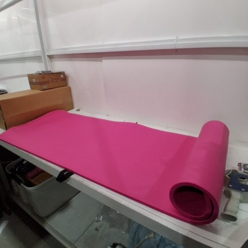 AMAZON BASICS EXTRA THICK YOGA MAT - 74" X 24" X 0.5" - PINK image 2
