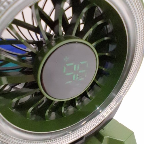 FIMILO 2000MAH LED HIGH WIND OUTDOOR PORTABLE FAN - GREEN (MODEL: T11) image 2