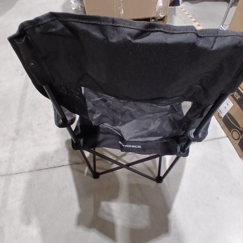 2PK SONGMICS FOLDABLE BREATHABLE HIGH BACK CAMPING CHAIRS - 3330LBS MAX - BLACK (MODEL: UGCB028B02) image 3