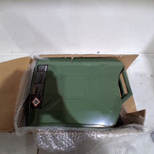 VEVOR HEAT RESISTANT RUSTPROOF STEEL FUEL JERRY CAN WITH FLEXIBLE SPOUT - 20L - GREEN (MODEL-YOILP3001-20L) image 2