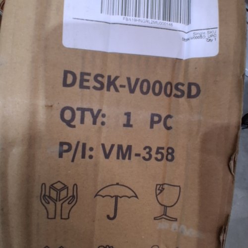 VIVO V SERIES STANDING DESK CONVERTER - 32" - DARK WALNUT (MODEL:DESK-V000SD) image 2