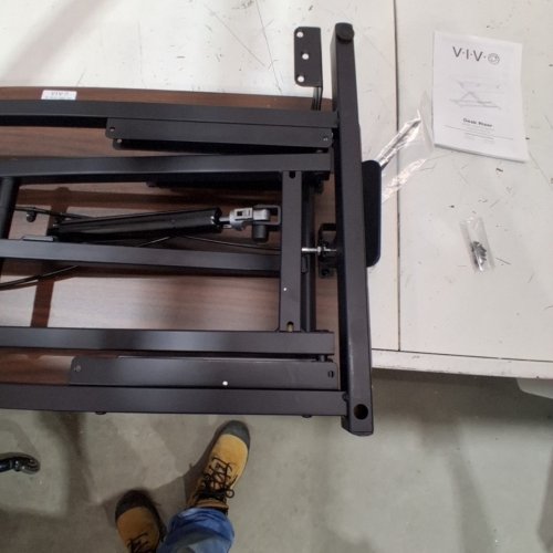 VIVO V SERIES STANDING DESK CONVERTER - 32" - DARK WALNUT (MODEL:DESK-V000SD) image 5