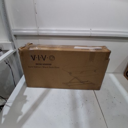 VIVO V SERIES STANDING DESK CONVERTER - 32" - DARK WALNUT (MODEL:DESK-V000SD) image 6