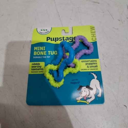 PUPSTAGES MINI BONE DOG TUG TOY - MULTICOLOR image 3