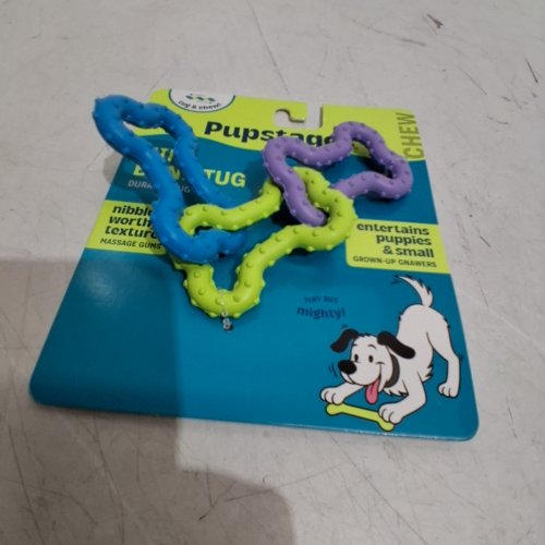 PUPSTAGES MINI BONE DOG TUG TOY - MULTICOLOR image 4