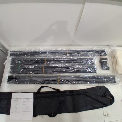 VEVOR ROOM DIVIDER CURTAIN WITH WHEELS - 122" X 97" - BEIGE (MODEL: CLDMFGBS02) image 4